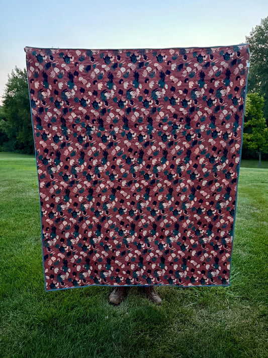 Handmade Celtic Crossing 2.0 quilt (Lo & Behold Stitchery pattern) 58” x 70”