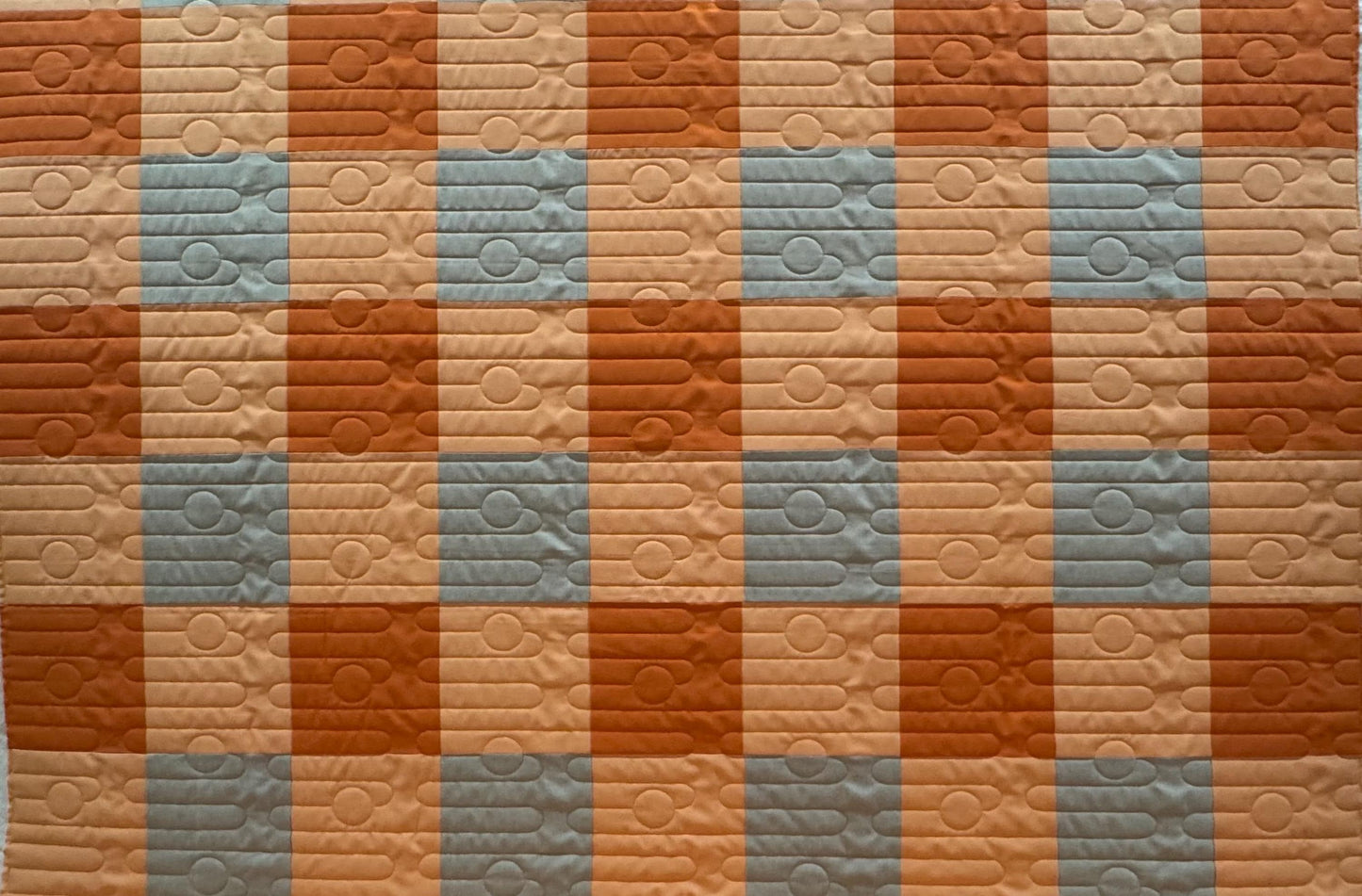 Handmade Checkered quilt 54.5” x 61” - Fableism plaid backing
