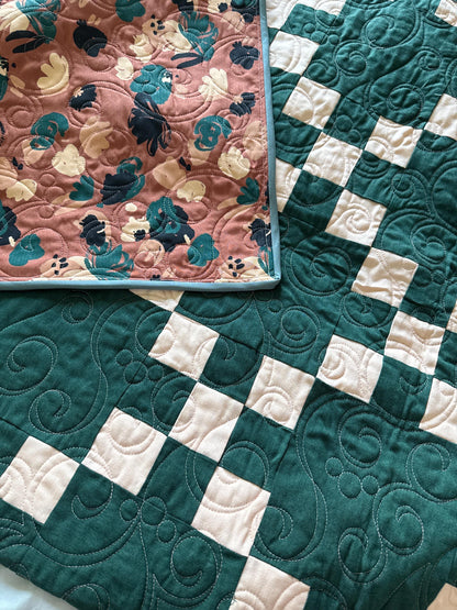 Handmade Celtic Crossing 2.0 quilt (Lo & Behold Stitchery pattern)  58” x 70”