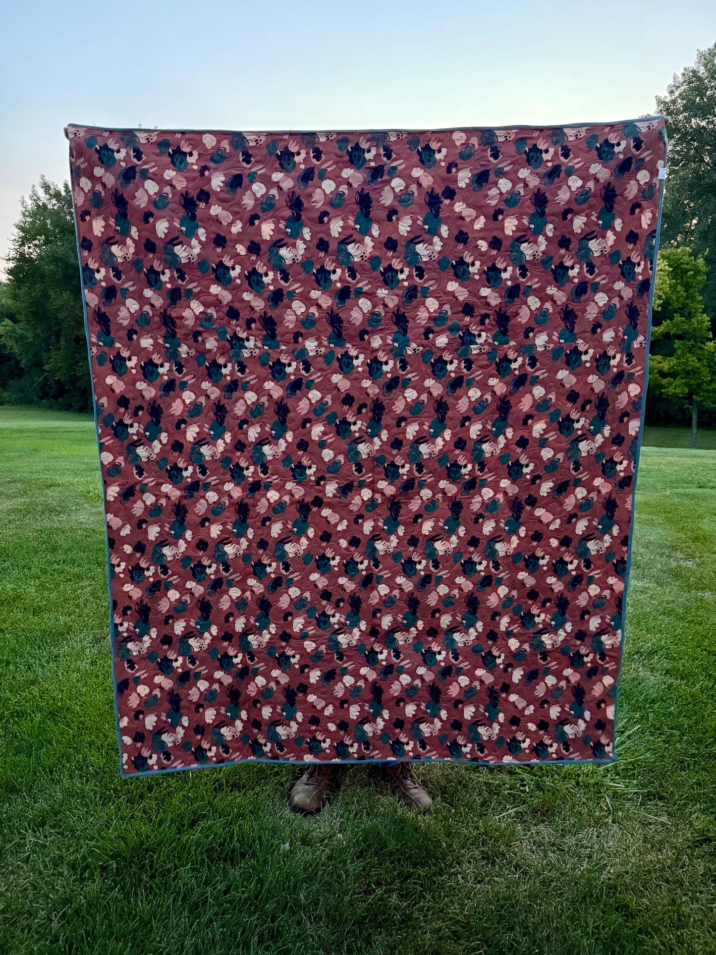 Handmade Celtic Crossing 2.0 quilt (Lo & Behold Stitchery pattern)  58” x 70”