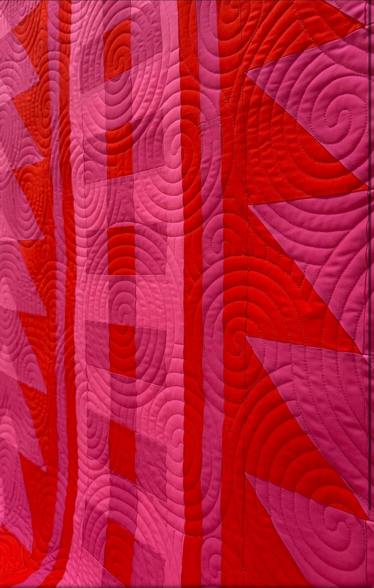 Handmade Basecamp Quilt (Squats and Running pattern)  64.5” x 76.5”