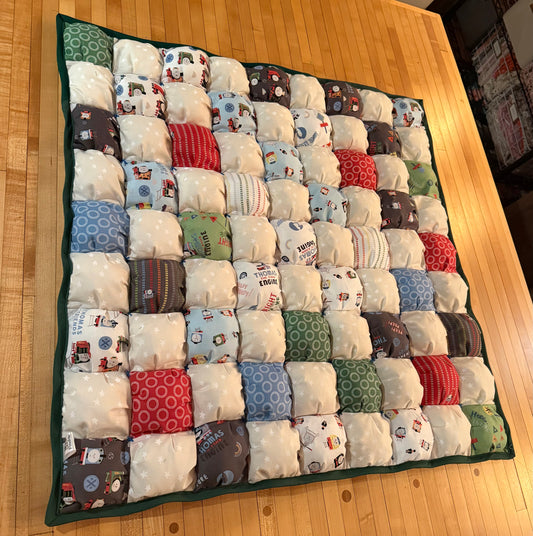 Thomas the Train Puff Quilt/Play Mat