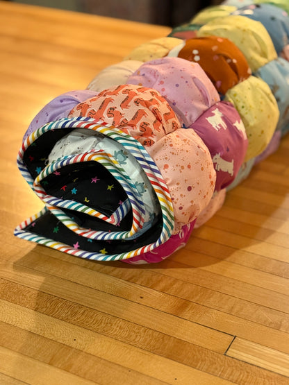 I Spy puff quilt/play mat 30”x36”