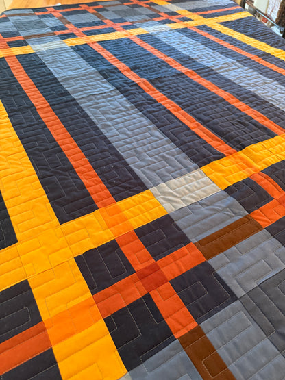 Upscale Plaid Quilt - 67.5” x 67.5”