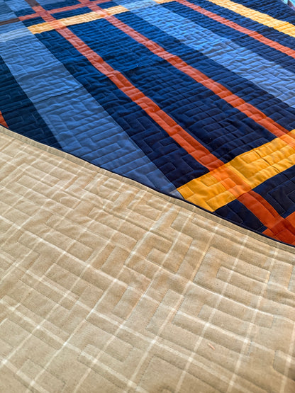 Upscale Plaid Quilt - 67.5” x 67.5”