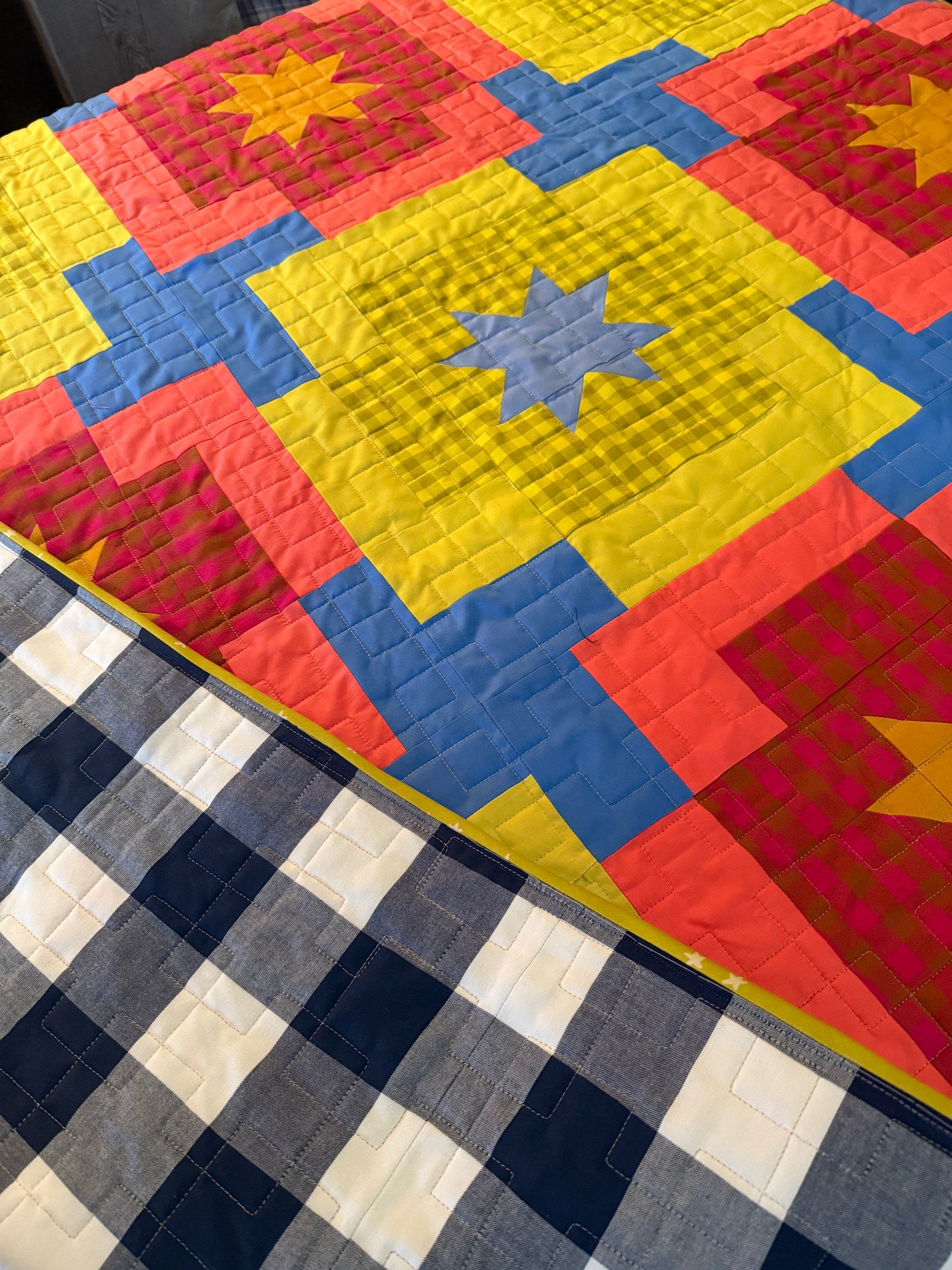 Meadow Star Quilt - 48” x 65”