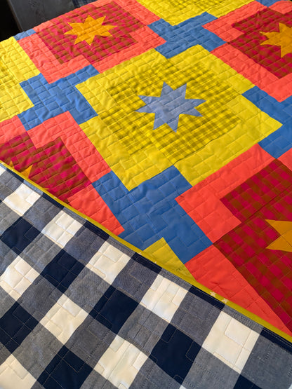 Meadow Star Quilt - 48” x 65”