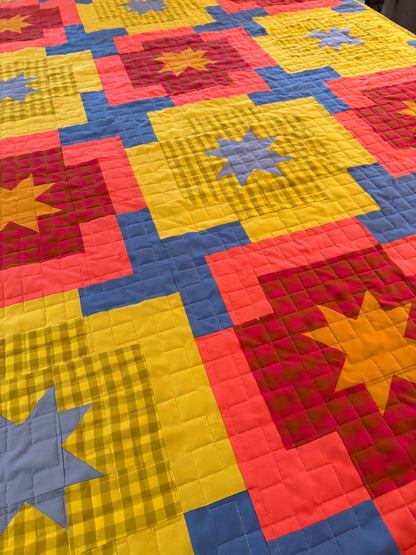 Meadow Star Quilt - 48” x 65”