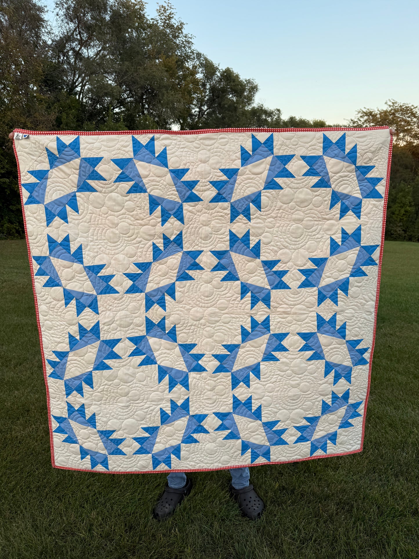 Folkwell quilt - 47” x 47”
