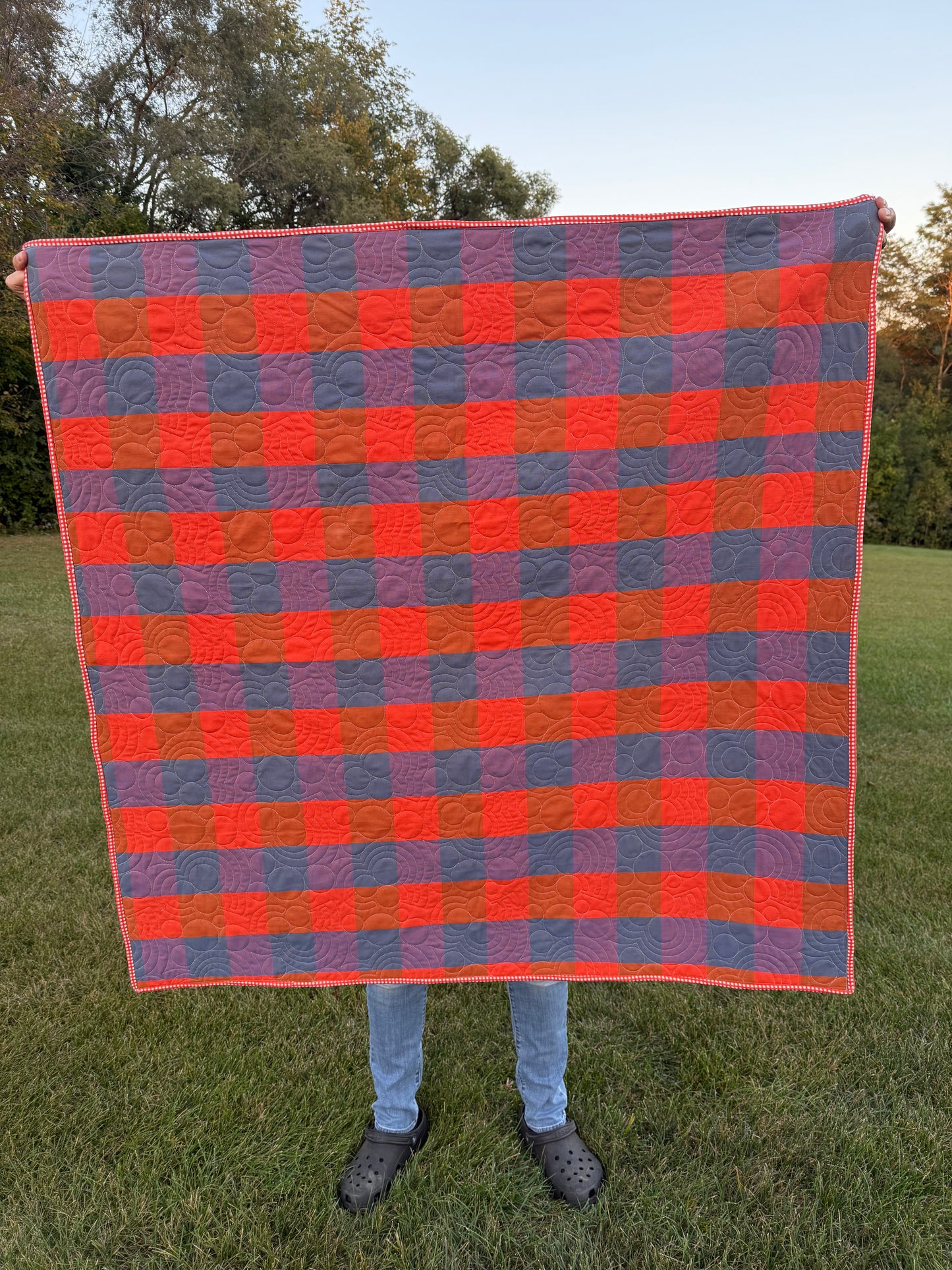 Folkwell quilt - 47” x 47”