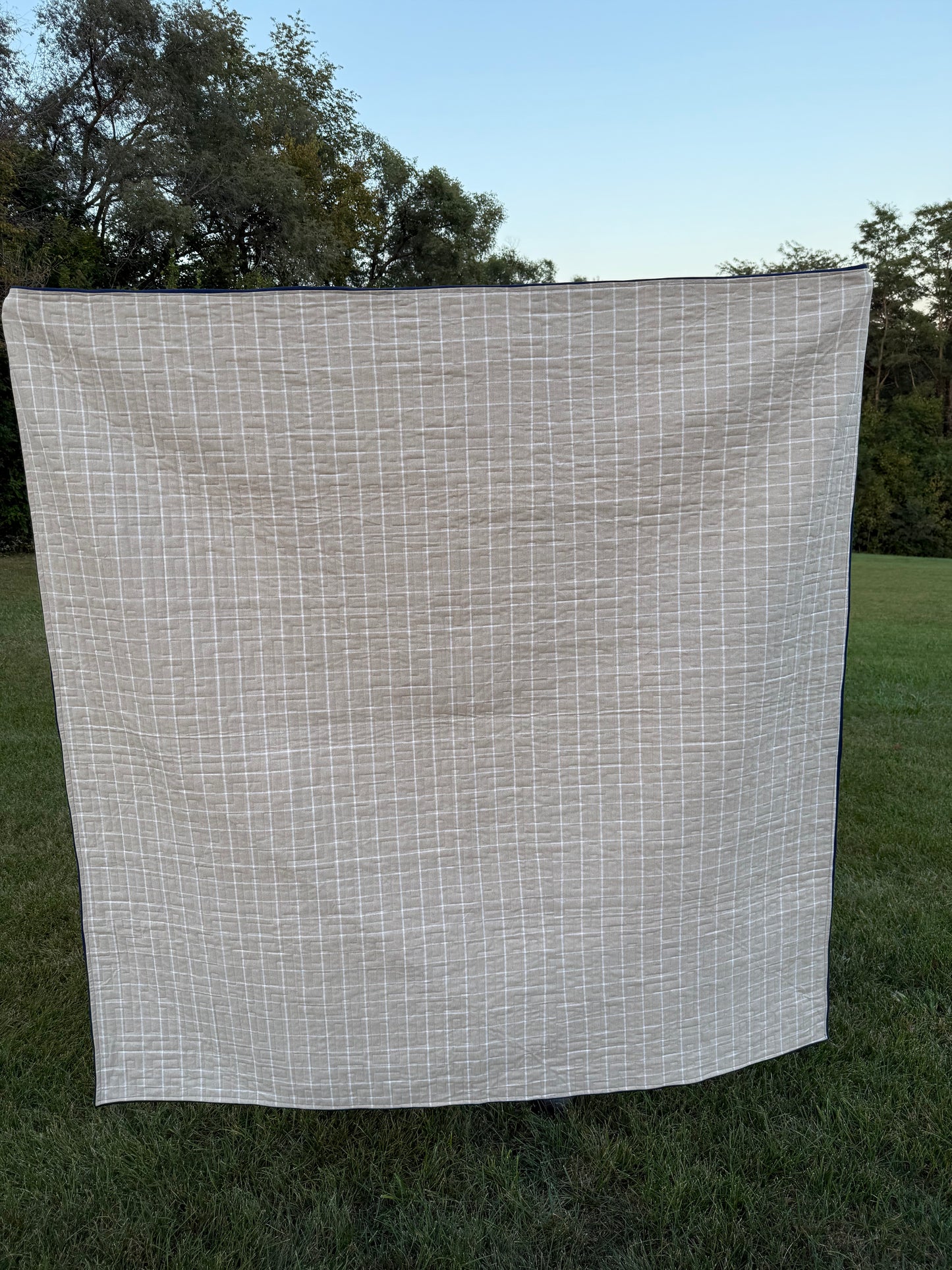 Upscale Plaid Quilt - 67.5” x 67.5”