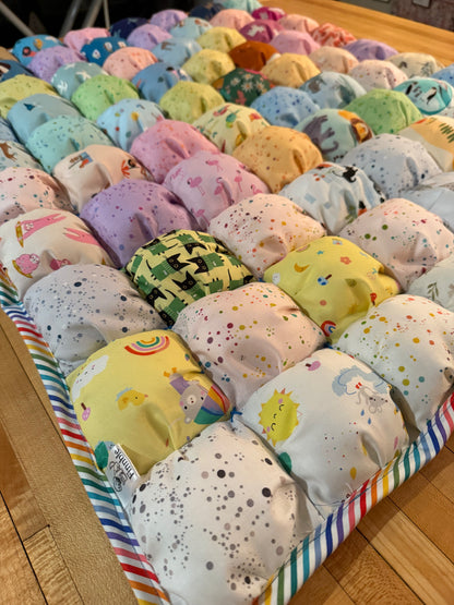 I Spy puff quilt/play mat 30”x36”