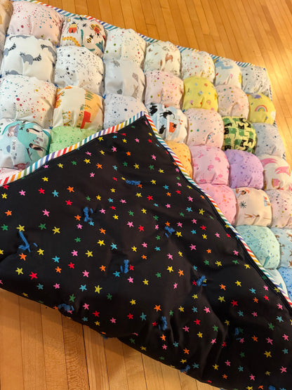 I Spy puff quilt/play mat 30”x36”