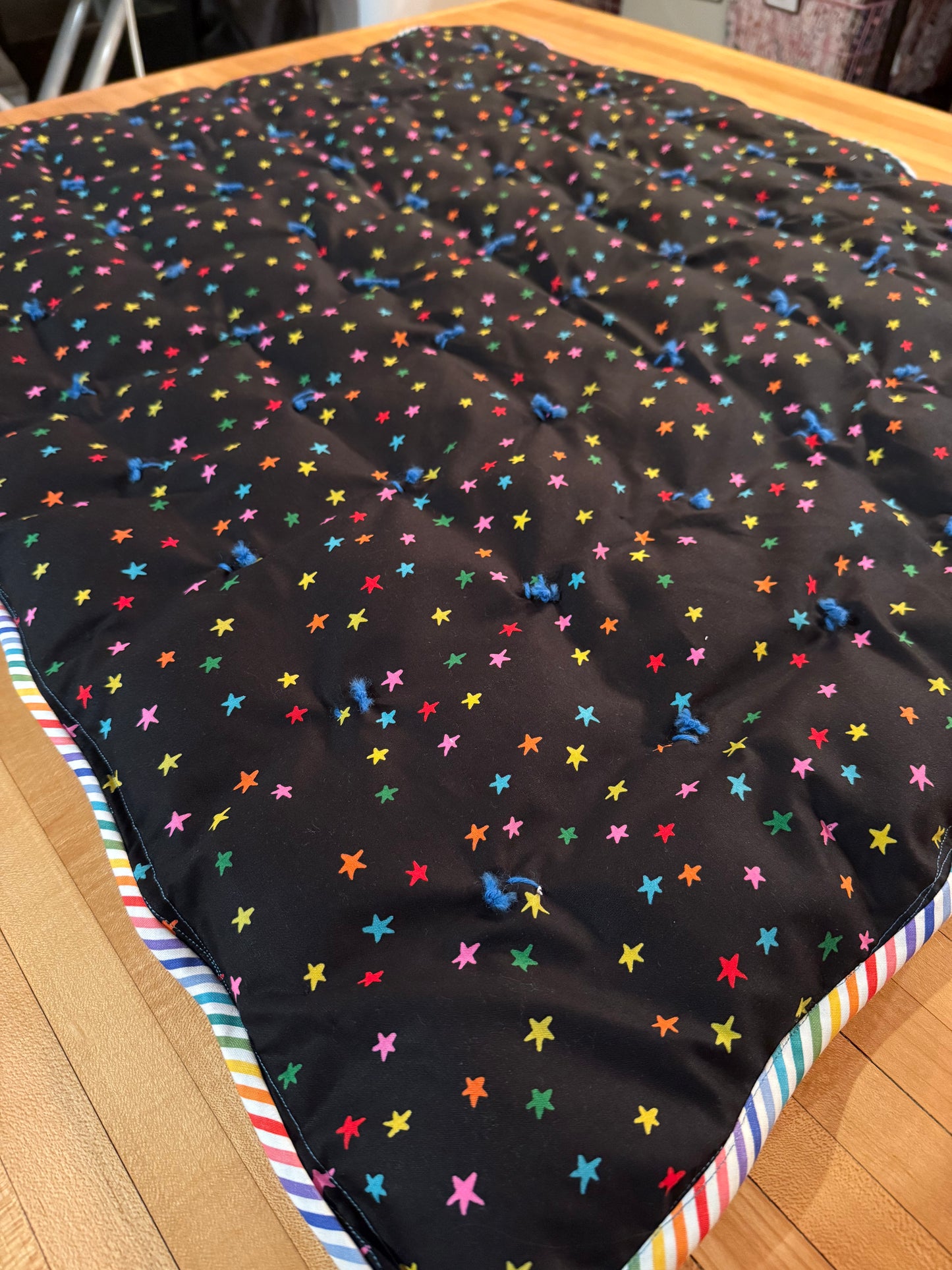 I Spy puff quilt/play mat 30”x36”