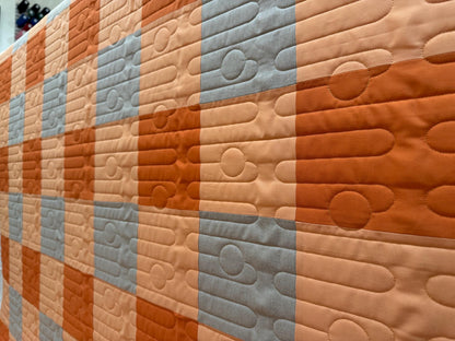 Handmade Checkered quilt  54.5” x 61” - Fableism plaid backing